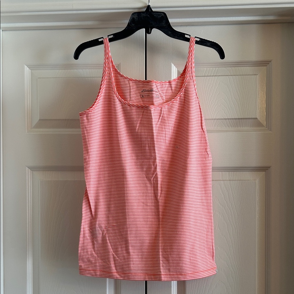 NWT: Eddie Bauer Sport Black/White and Pink/White Striped Tank Tops - Picture 7 of 10